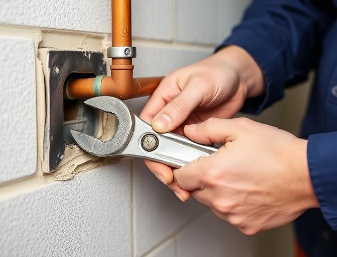 Réparation fuite encastrée